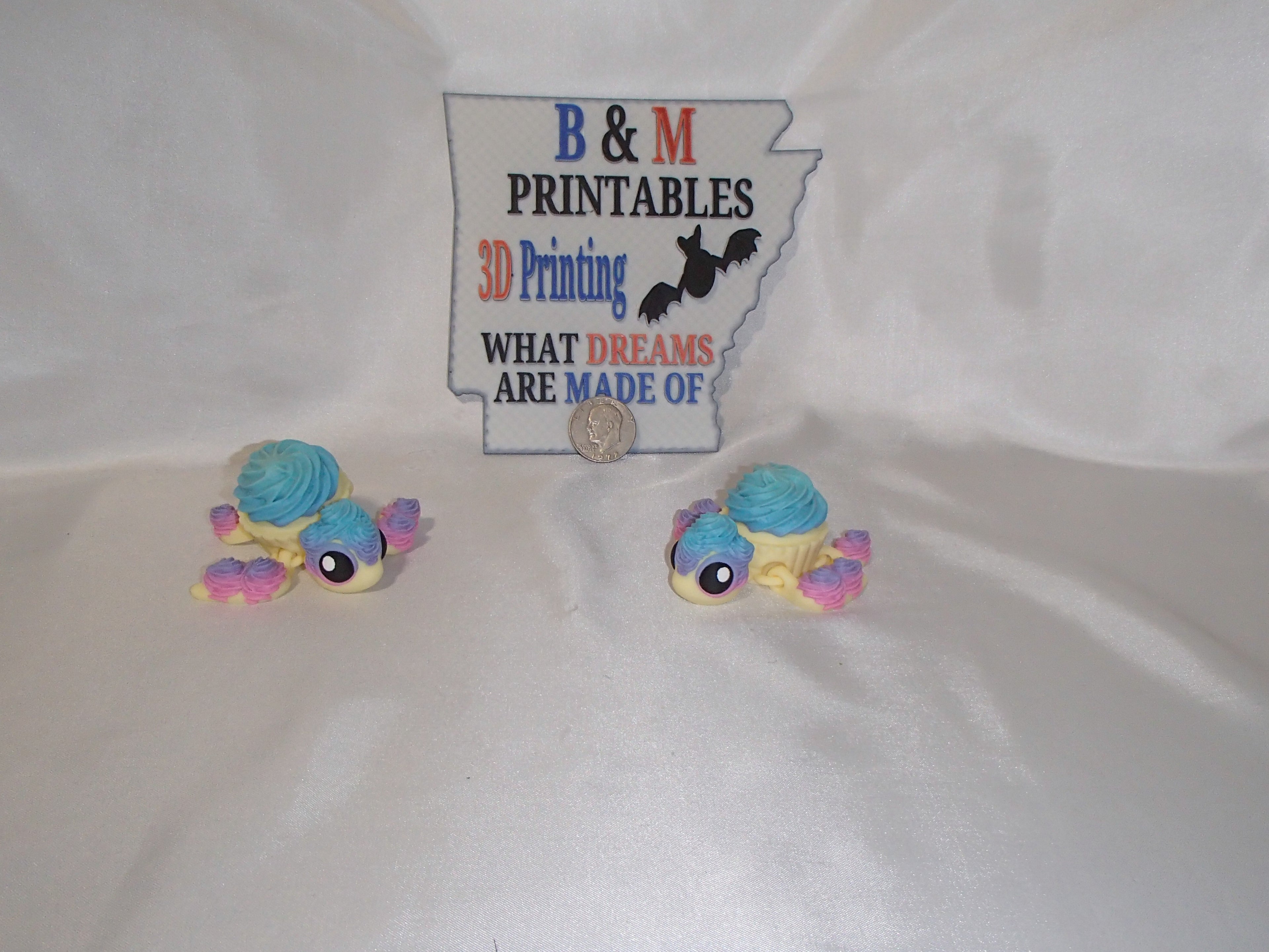 Cup Cake Turtle blue top