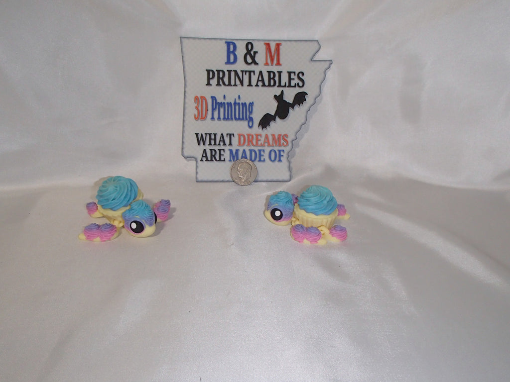 Cup Cake Turtle blue top