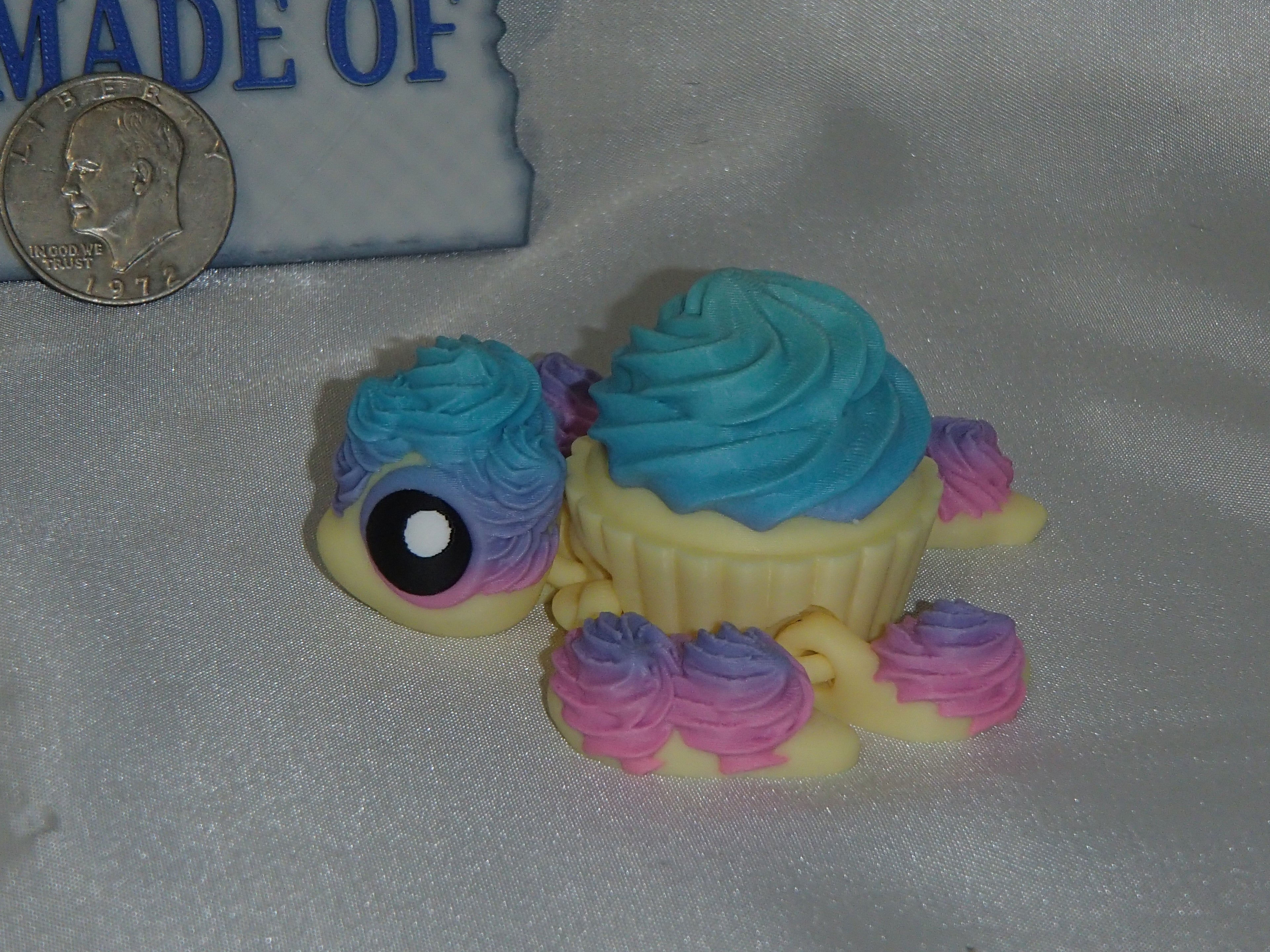Cup Cake Turtle blue top